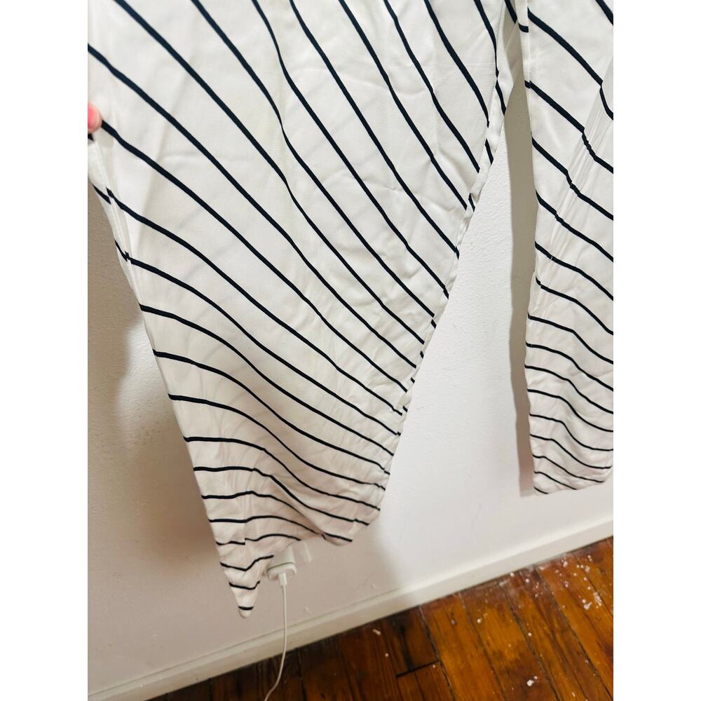 SUMMER AWAY Black White Striped Pattern Vacay Top Bottom Combined Set - Picture 13 of 16